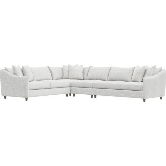 Joli 4-Piece Fabric Sectional by Bernhardt in wdf, 789 portobello. Made from unique in a unique style.