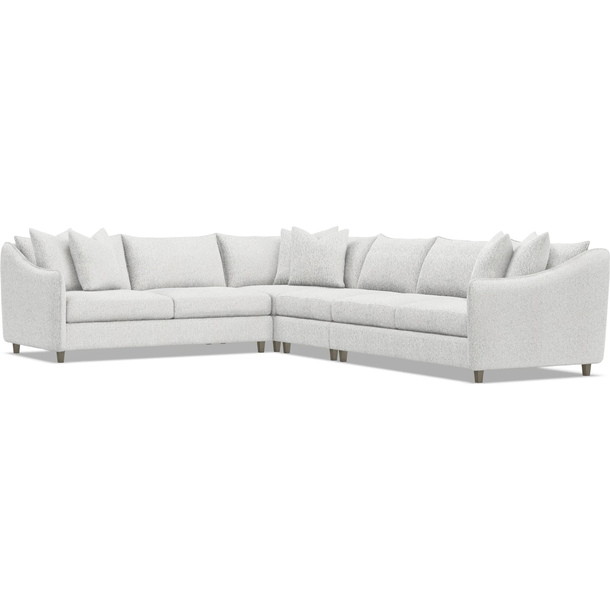 Joli 4-Piece Fabric Sectional by Bernhardt in wdf, 789 portobello. Made from unique in a unique style.
