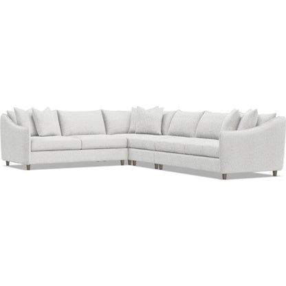 Joli 4-Piece Fabric Sectional by Bernhardt in wdf, 789 portobello. Made from unique in a unique style.