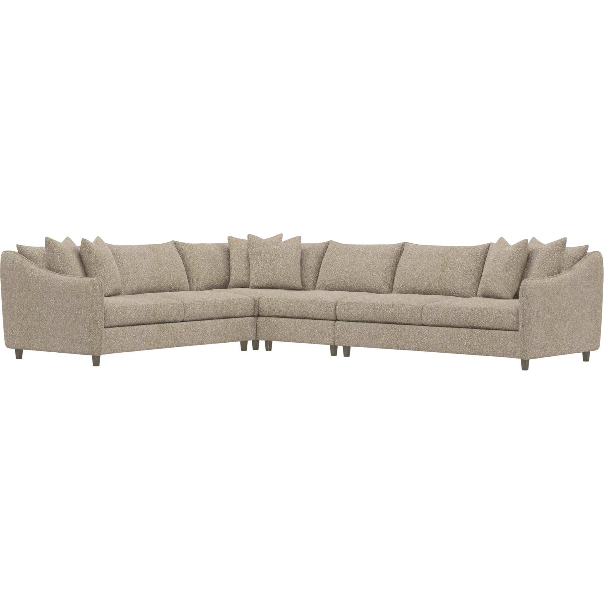 Joli 4-Piece Fabric Sectional by Bernhardt in wdf, 789 portobello. Made from unique in a unique style.