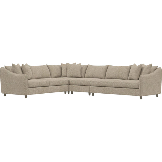 Joli 4-Piece Fabric Sectional by Bernhardt in wdf, 789 portobello. Made from unique in a unique style.