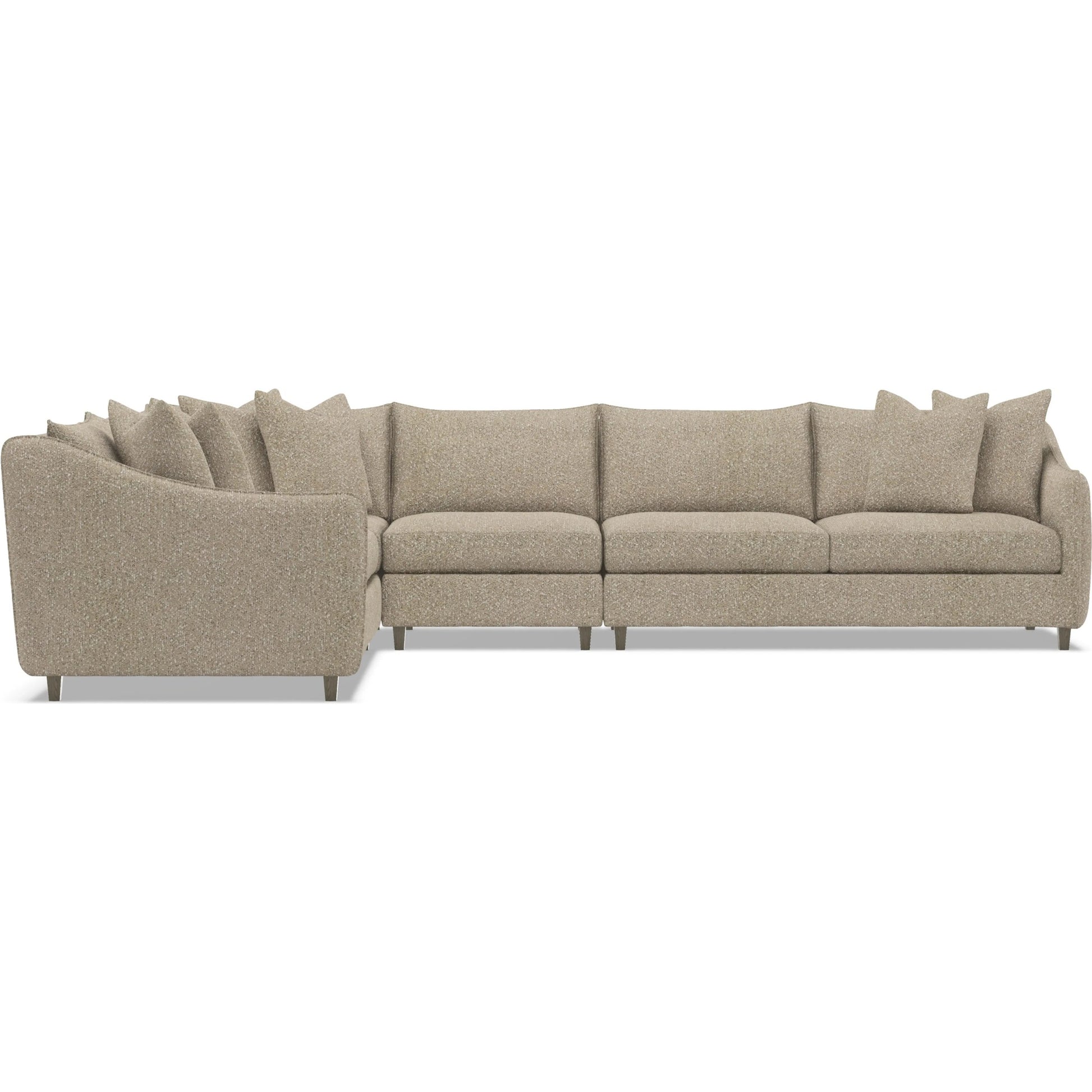 Joli 4-Piece Fabric Sectional by Bernhardt in wdf, 789 portobello. Made from unique in a unique style.