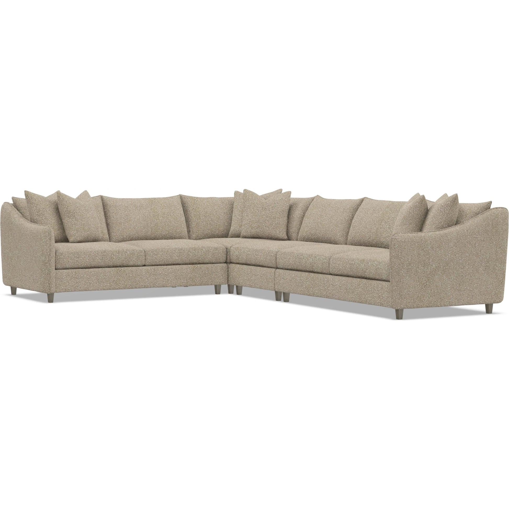 Joli 4-Piece Fabric Sectional by Bernhardt in wdf, 789 portobello. Made from unique in a unique style.