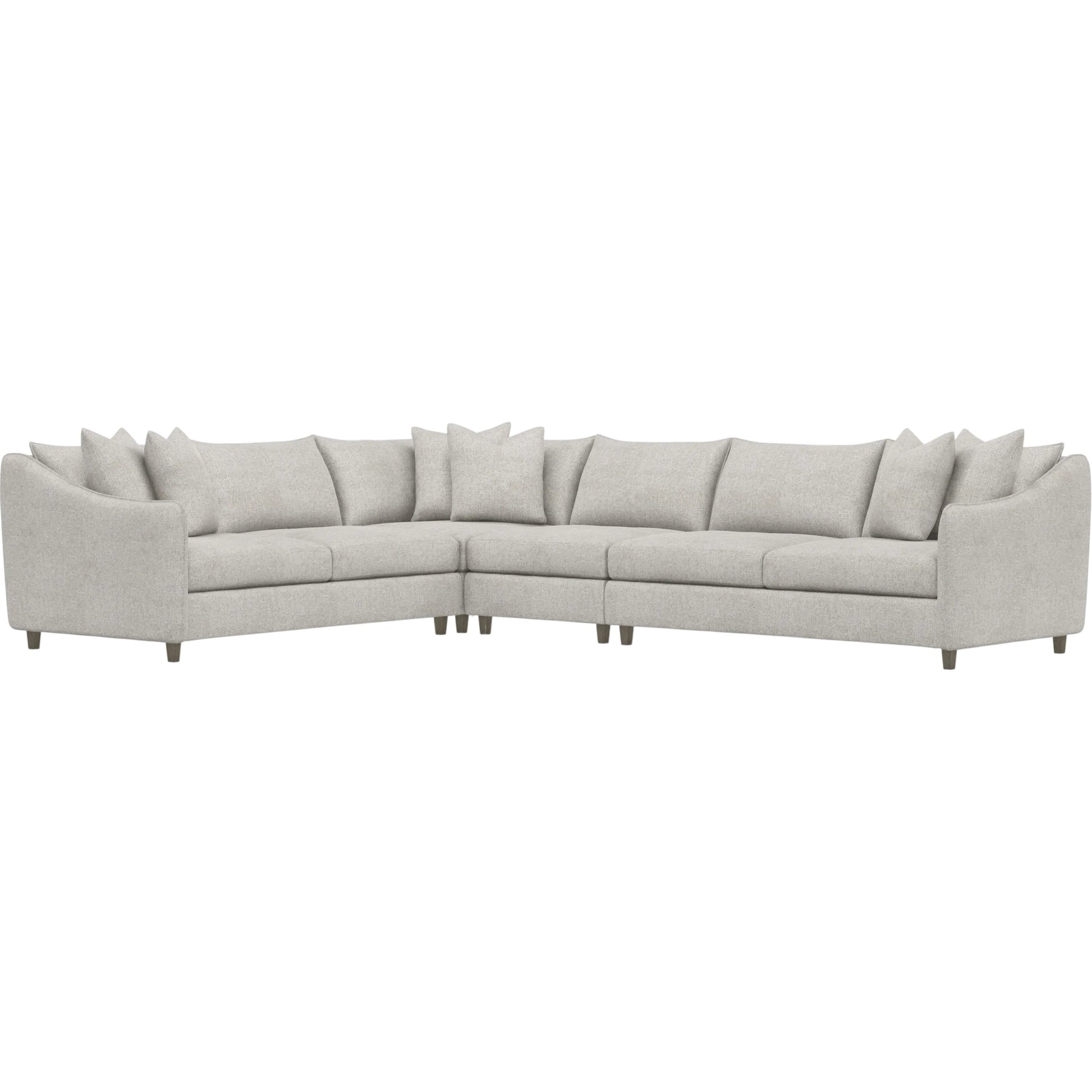Joli 4-Piece Fabric Sectional by Bernhardt in wdf, 789 portobello. Made from unique in a unique style.