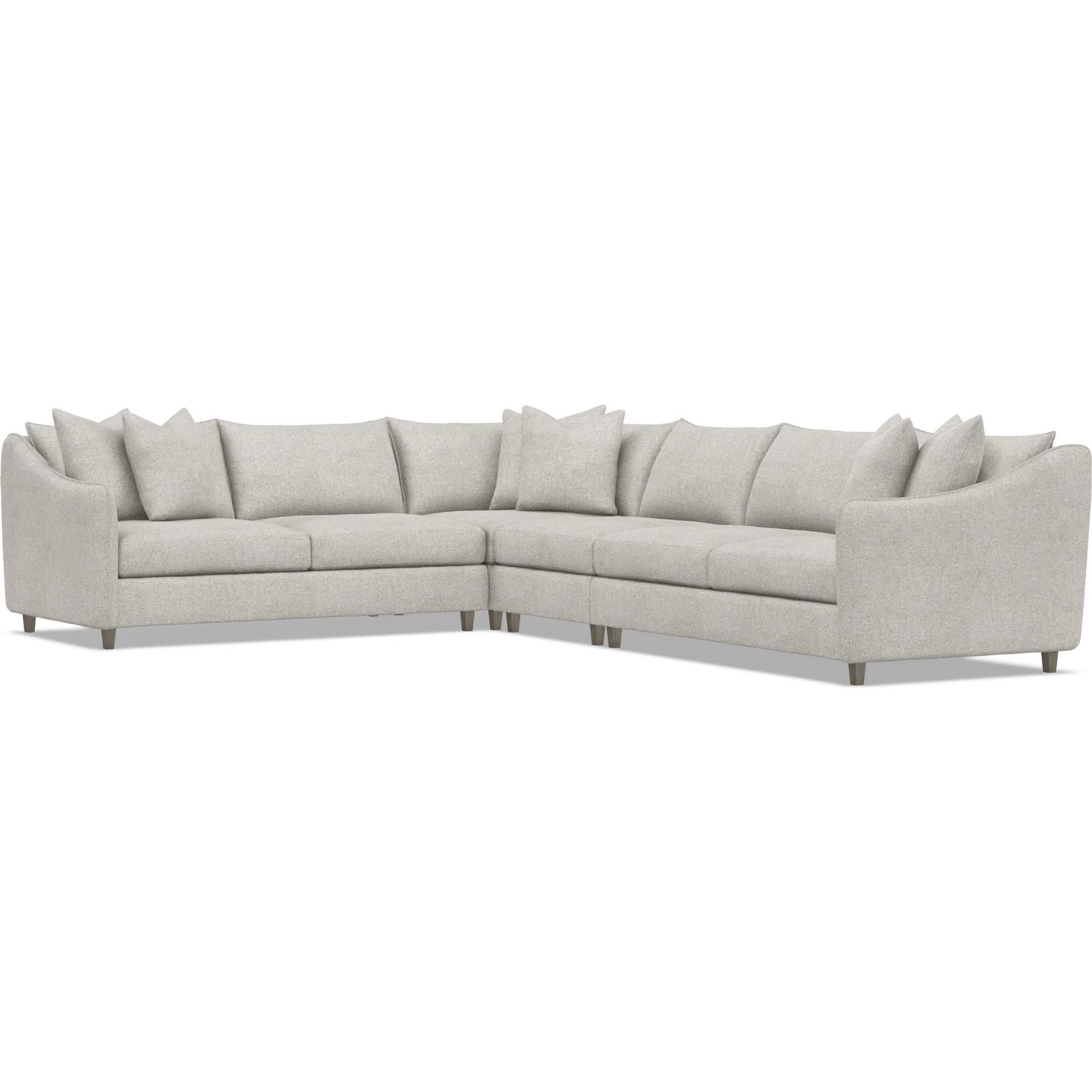 Joli 4-Piece Fabric Sectional by Bernhardt in wdf, 789 portobello. Made from unique in a unique style.