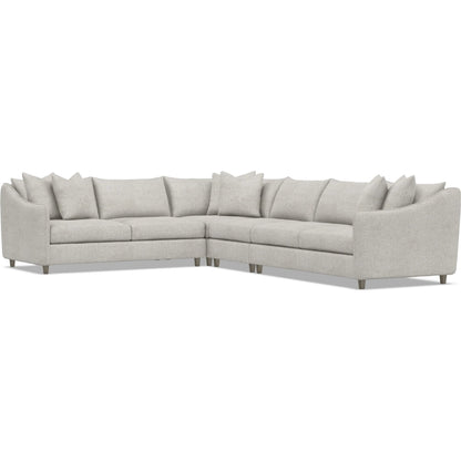 Joli 4-Piece Fabric Sectional by Bernhardt in wdf, 789 portobello. Made from unique in a unique style.