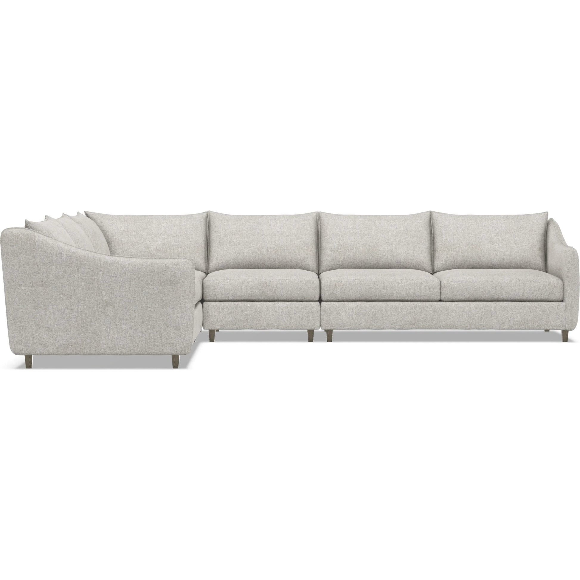 Joli 4-Piece Fabric Sectional by Bernhardt in wdf, 789 portobello. Made from unique in a unique style.