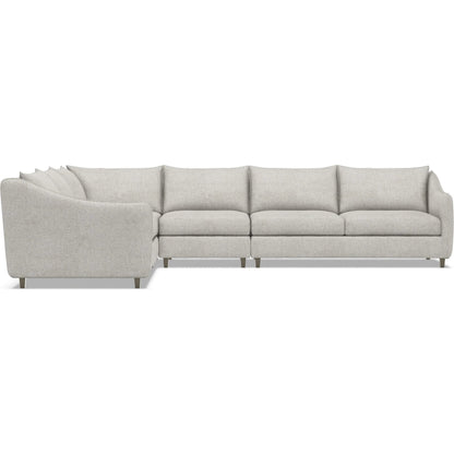 Joli 4-Piece Fabric Sectional by Bernhardt in wdf, 789 portobello. Made from unique in a unique style.