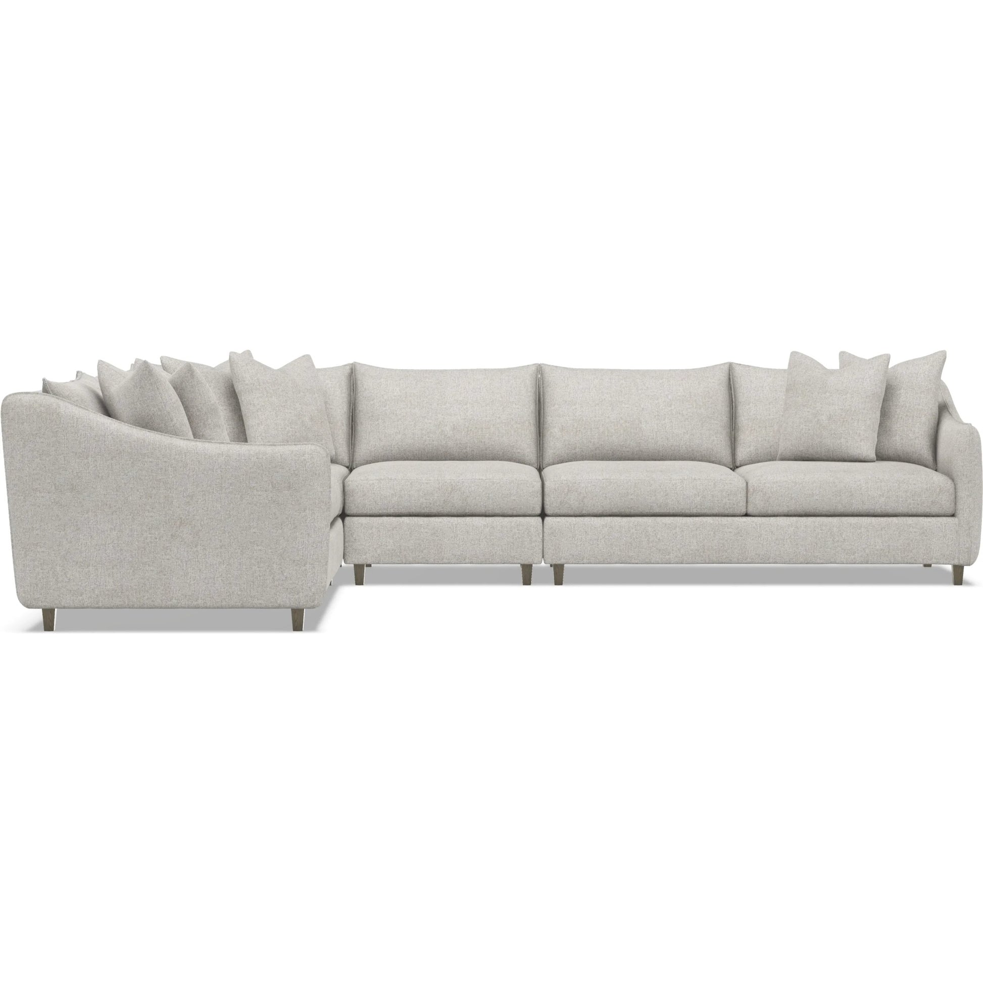 Joli 4-Piece Fabric Sectional by Bernhardt in wdf, 789 portobello. Made from unique in a unique style.
