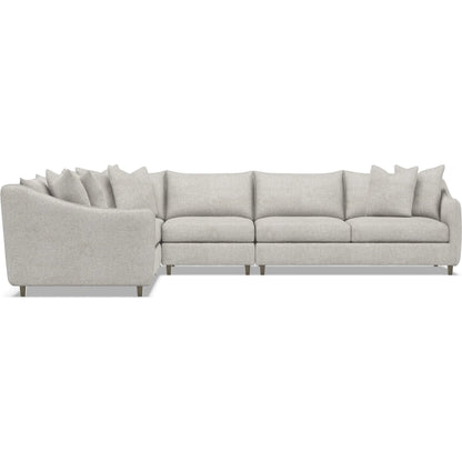 Joli 4-Piece Fabric Sectional by Bernhardt in wdf, 789 portobello. Made from unique in a unique style.