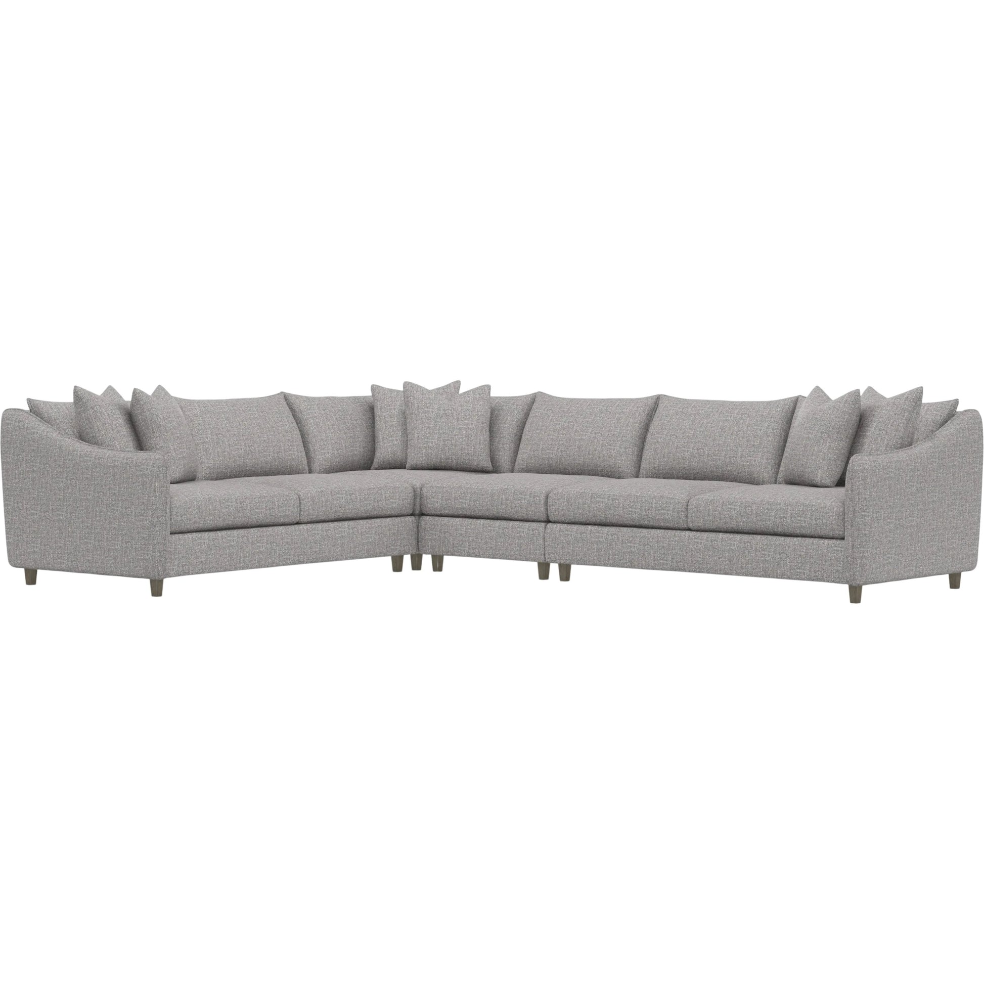 Joli 4-Piece Fabric Sectional by Bernhardt in wdf, 789 portobello. Made from unique in a unique style.