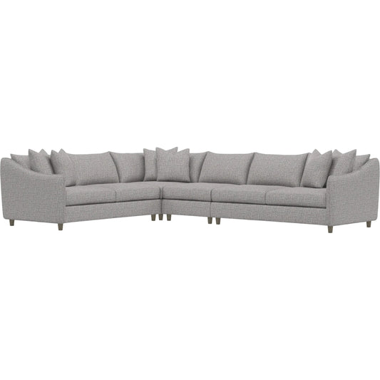 Joli 4-Piece Fabric Sectional by Bernhardt in wdf, 789 portobello. Made from unique in a unique style.