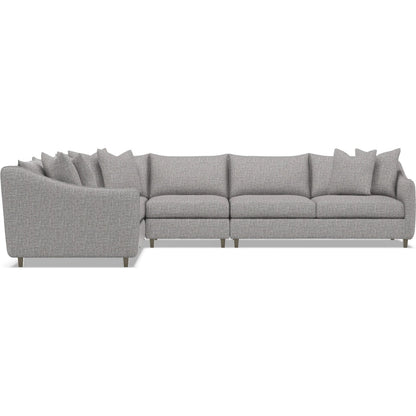 Joli 4-Piece Fabric Sectional by Bernhardt in wdf, 789 portobello. Made from unique in a unique style.
