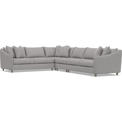 Joli 4-Piece Fabric Sectional by Bernhardt in wdf, 789 portobello. Made from unique in a unique style.