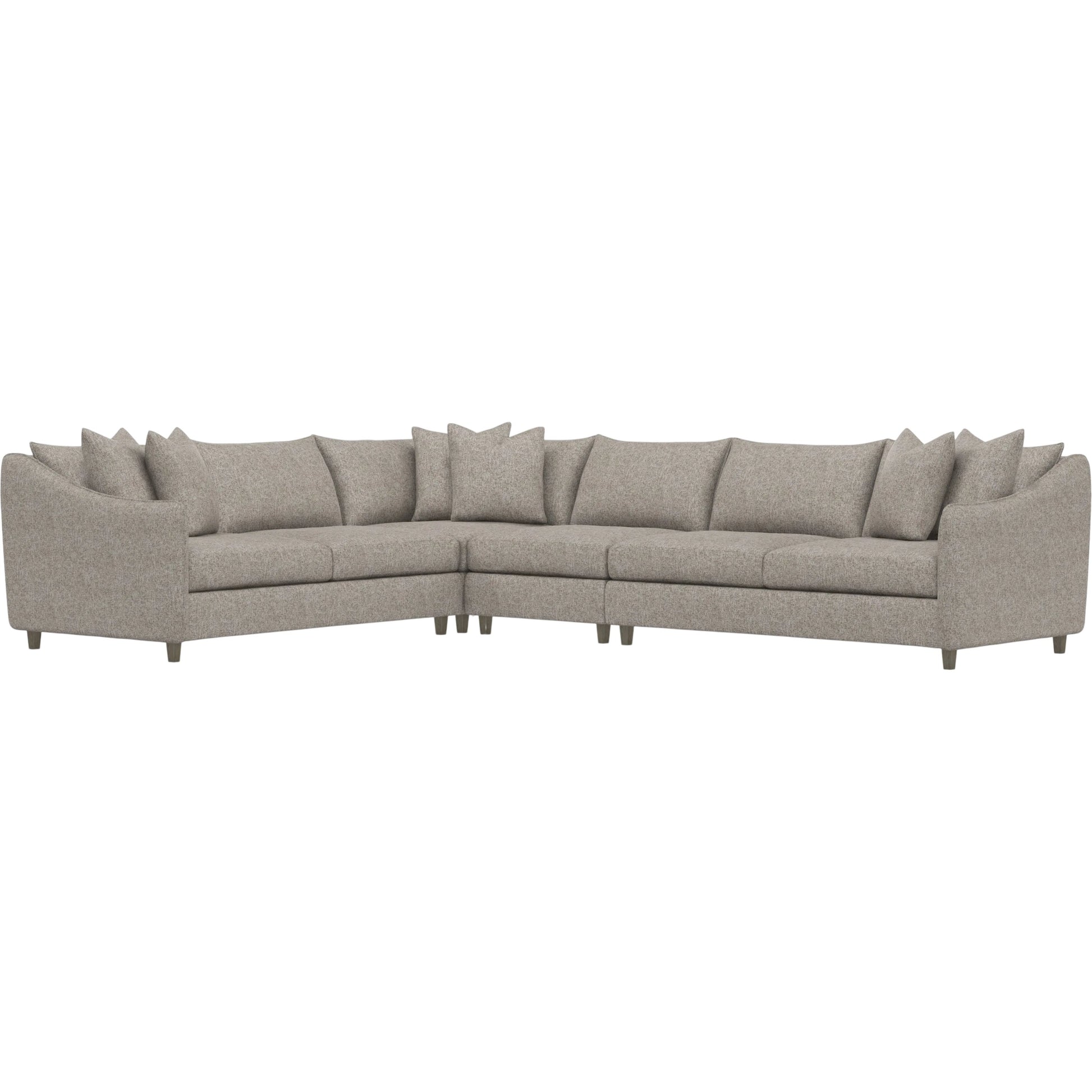 Joli 4-Piece Fabric Sectional by Bernhardt in wdf, 789 portobello. Made from unique in a unique style.