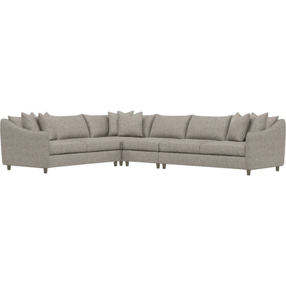 Joli 4-Piece Fabric Sectional by Bernhardt in wdf, 789 portobello. Made from unique in a unique style.