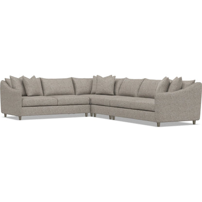 Joli 4-Piece Fabric Sectional by Bernhardt in wdf, 789 portobello. Made from unique in a unique style.
