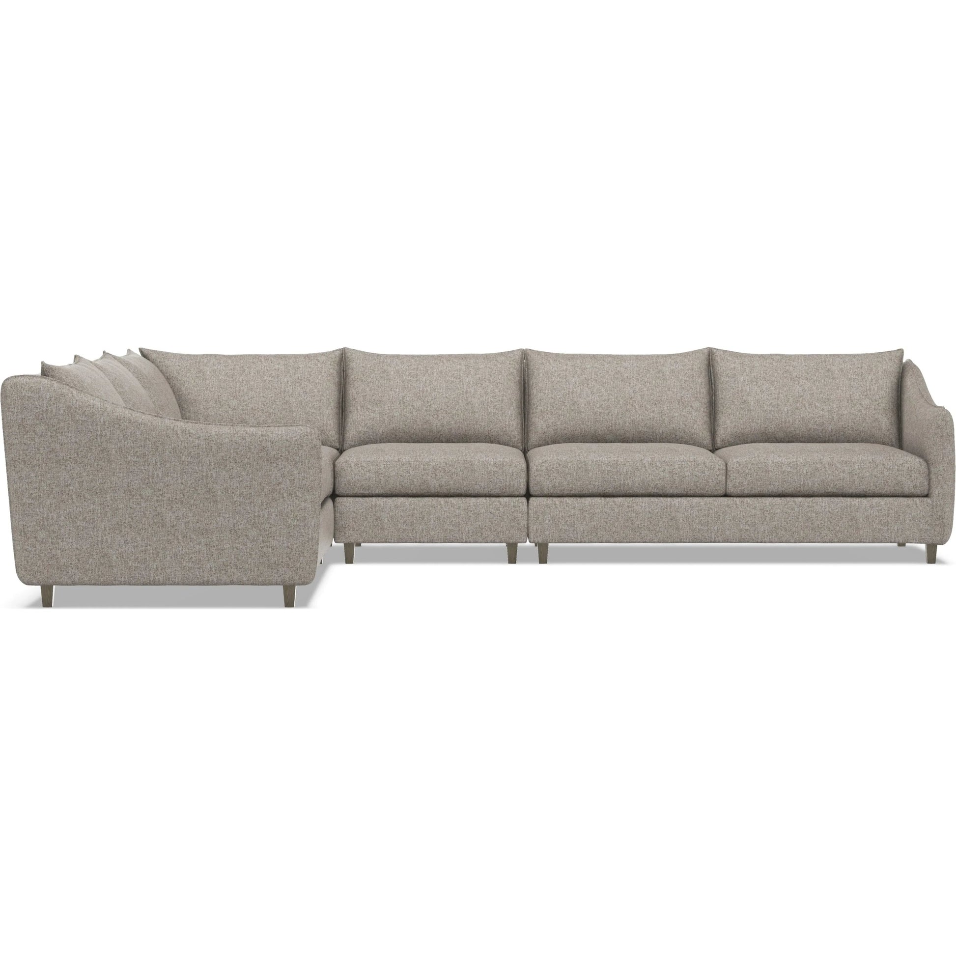 Joli 4-Piece Fabric Sectional by Bernhardt in wdf, 789 portobello. Made from unique in a unique style.