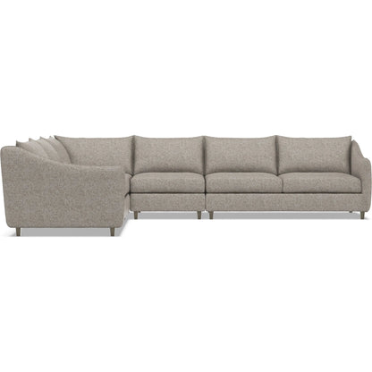 Joli 4-Piece Fabric Sectional by Bernhardt in wdf, 789 portobello. Made from unique in a unique style.