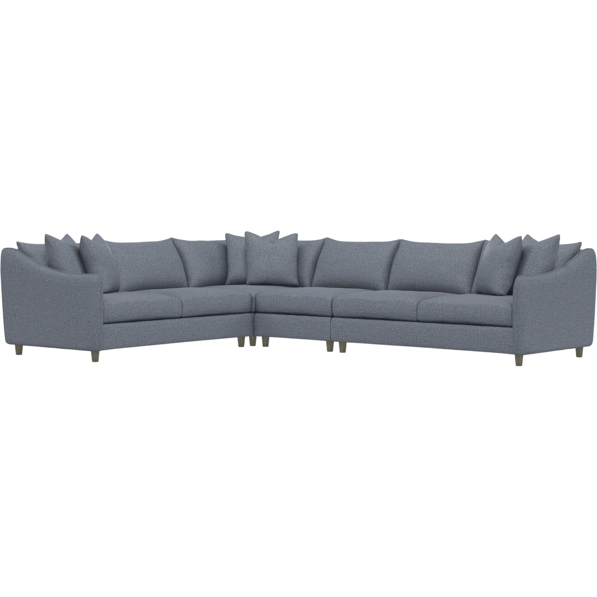 Joli 4-Piece Fabric Sectional by Bernhardt in wdf, 789 portobello. Made from unique in a unique style.