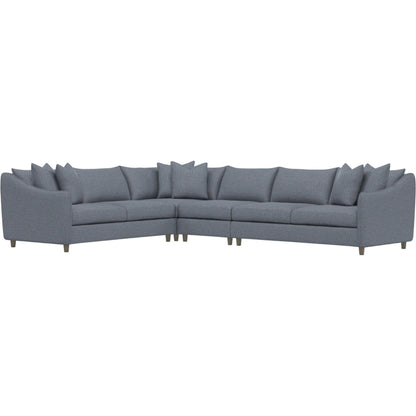Joli 4-Piece Fabric Sectional by Bernhardt in wdf, 789 portobello. Made from unique in a unique style.