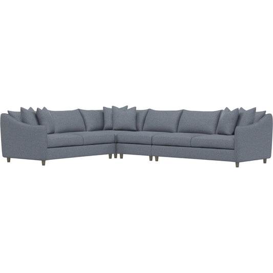 Joli 4-Piece Fabric Sectional by Bernhardt in wdf, 789 portobello. Made from unique in a unique style.