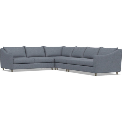 Joli 4-Piece Fabric Sectional by Bernhardt in wdf, 789 portobello. Made from unique in a unique style.