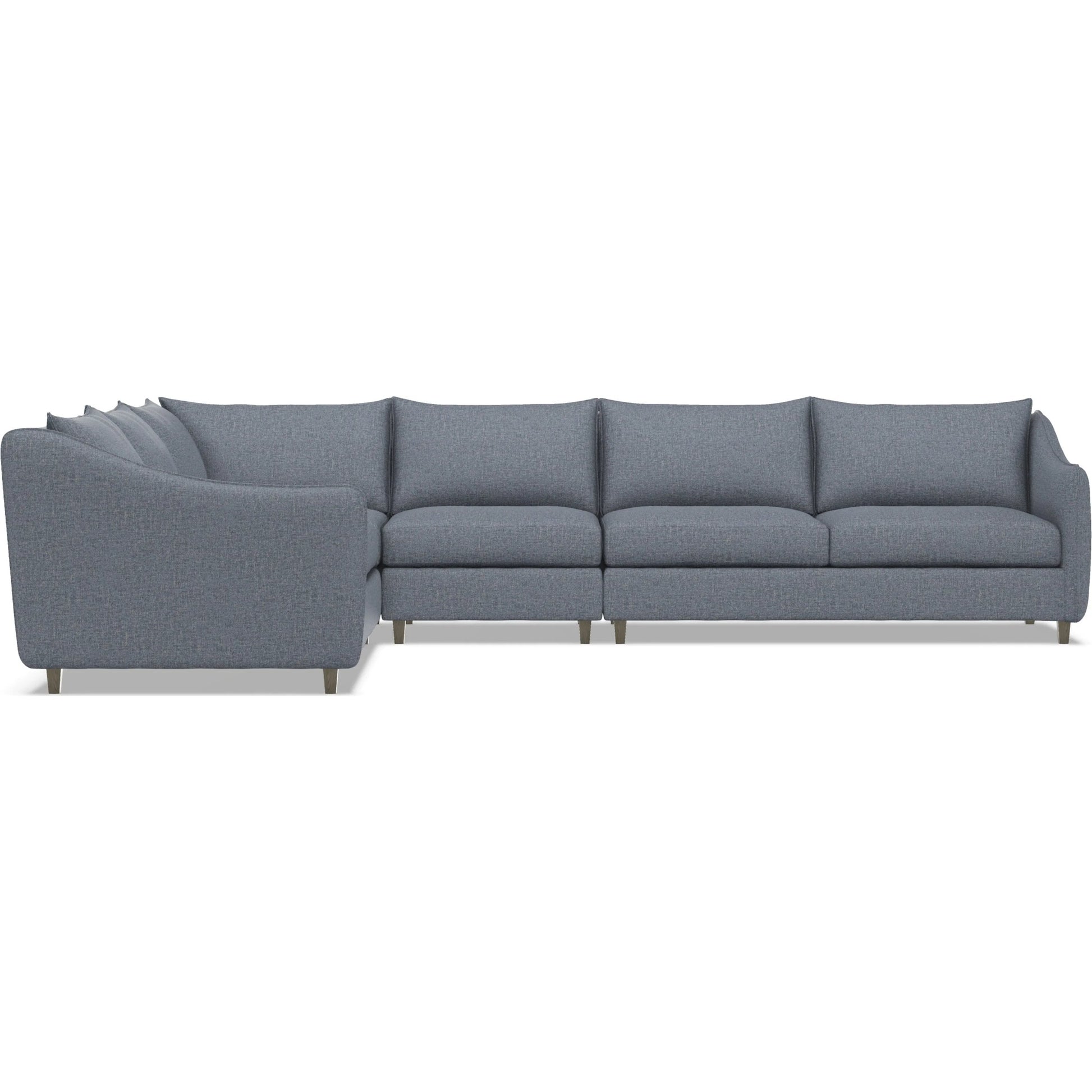 Joli 4-Piece Fabric Sectional by Bernhardt in wdf, 789 portobello. Made from unique in a unique style.
