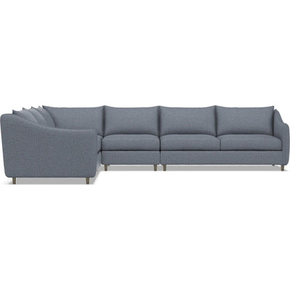Joli 4-Piece Fabric Sectional by Bernhardt in wdf, 789 portobello. Made from unique in a unique style.