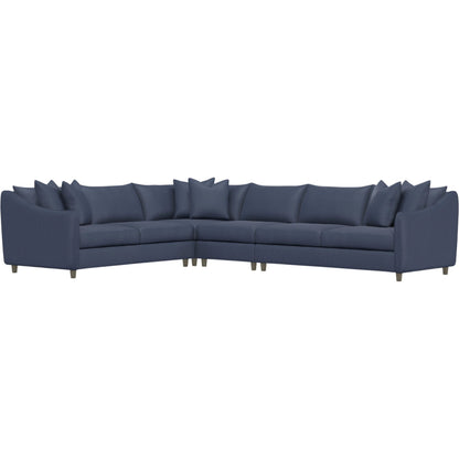 Joli 4-Piece Fabric Sectional by Bernhardt in wdf, 789 portobello. Made from unique in a unique style.