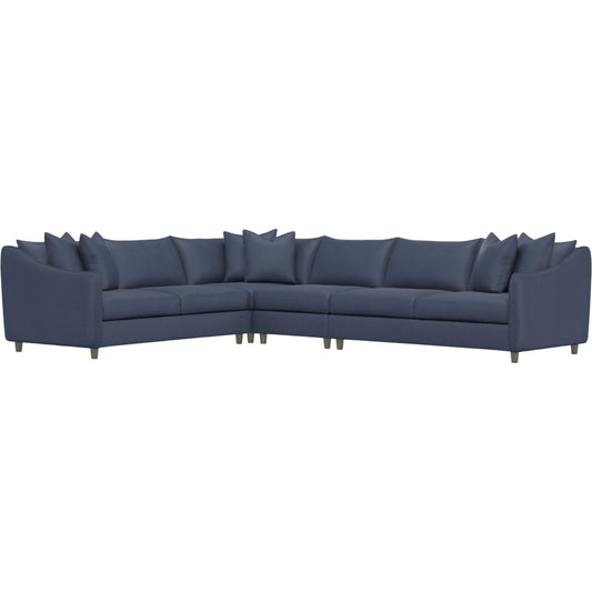 Joli 4-Piece Fabric Sectional by Bernhardt in wdf, 789 portobello. Made from unique in a unique style.