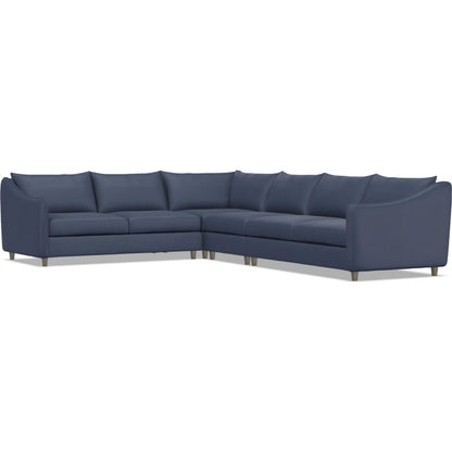 Joli 4-Piece Fabric Sectional by Bernhardt in wdf, 789 portobello. Made from unique in a unique style.