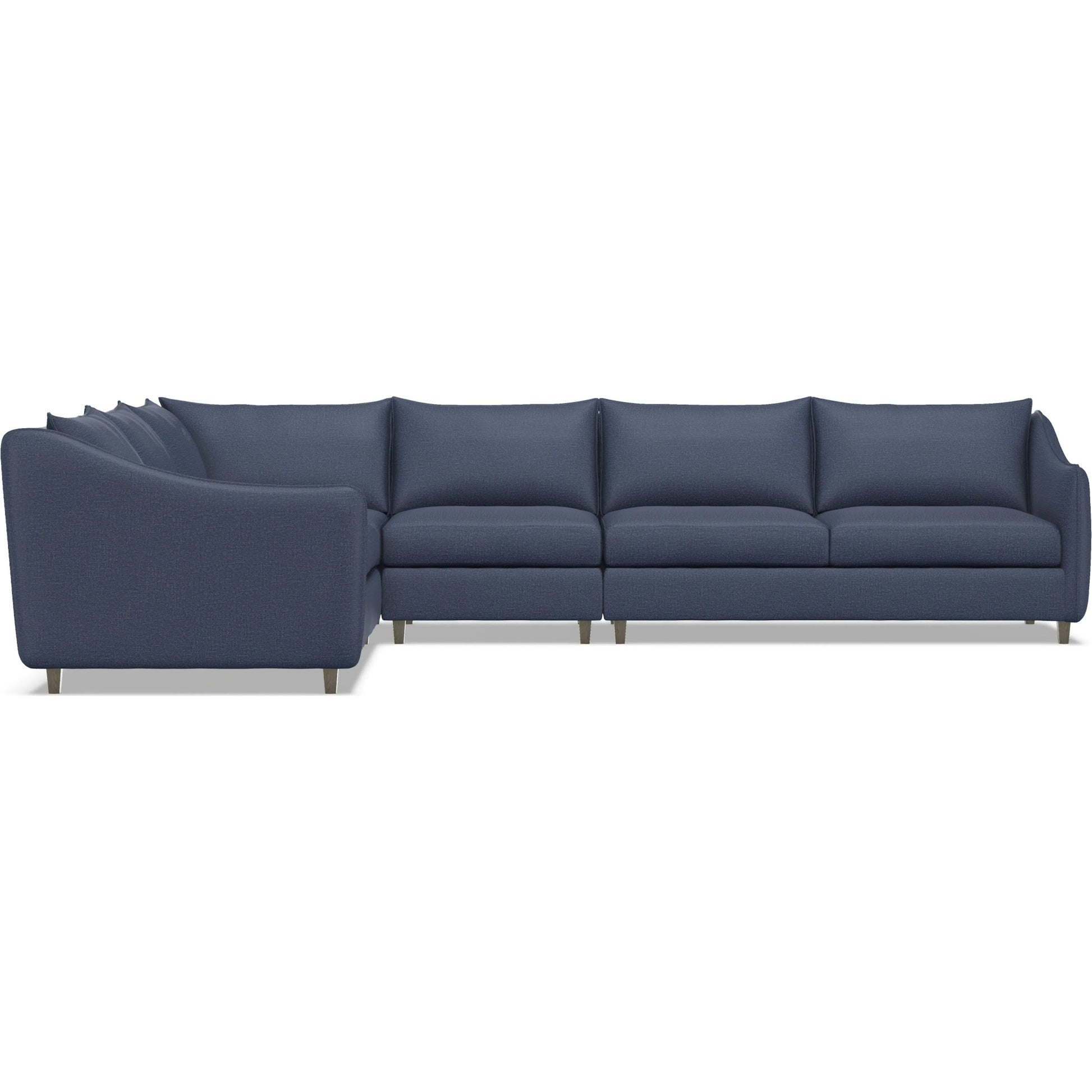 Joli 4-Piece Fabric Sectional by Bernhardt in wdf, 789 portobello. Made from unique in a unique style.