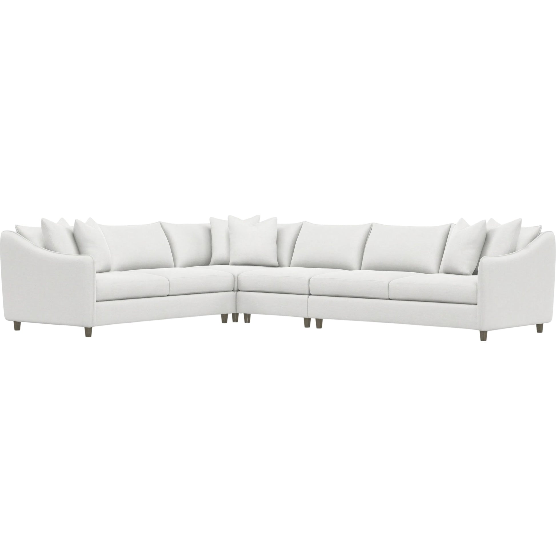 Joli 4-Piece Fabric Sectional by Bernhardt in wdf, 789 portobello. Made from unique in a unique style.