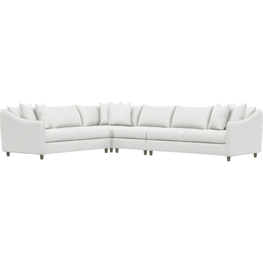 Joli 4-Piece Fabric Sectional by Bernhardt in wdf, 789 portobello. Made from unique in a unique style.