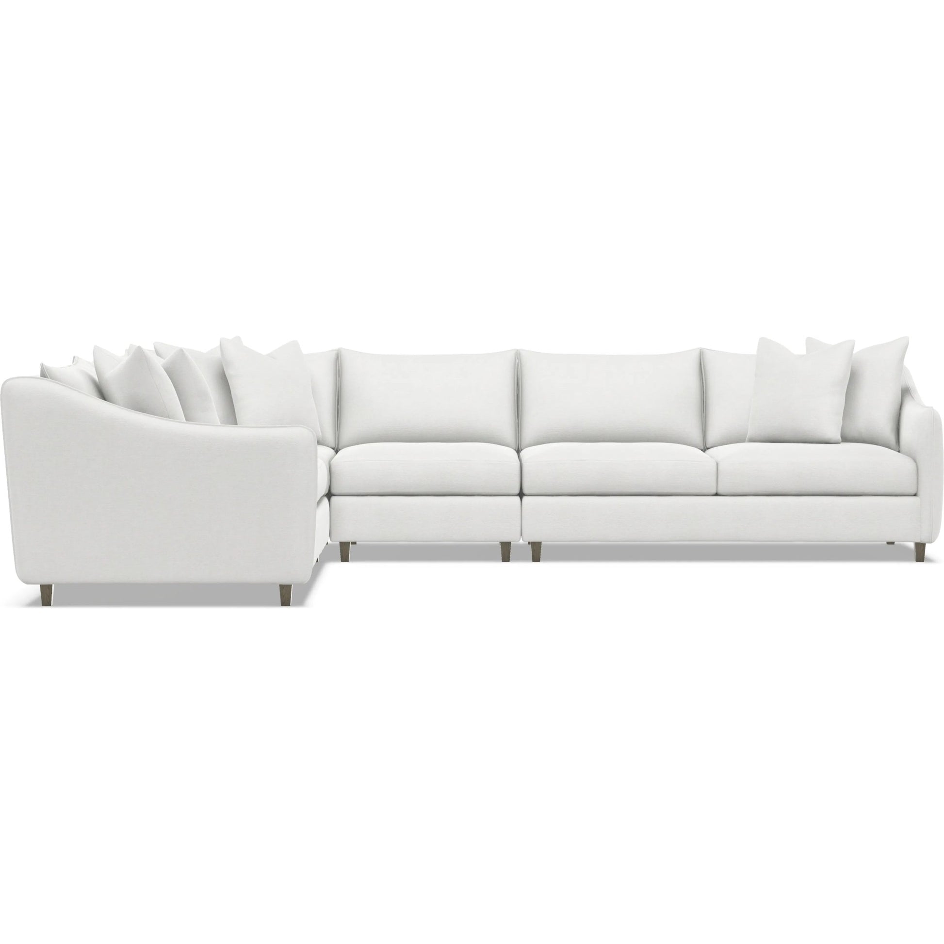 Joli 4-Piece Fabric Sectional by Bernhardt in wdf, 789 portobello. Made from unique in a unique style.