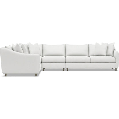 Joli 4-Piece Fabric Sectional by Bernhardt in wdf, 789 portobello. Made from unique in a unique style.