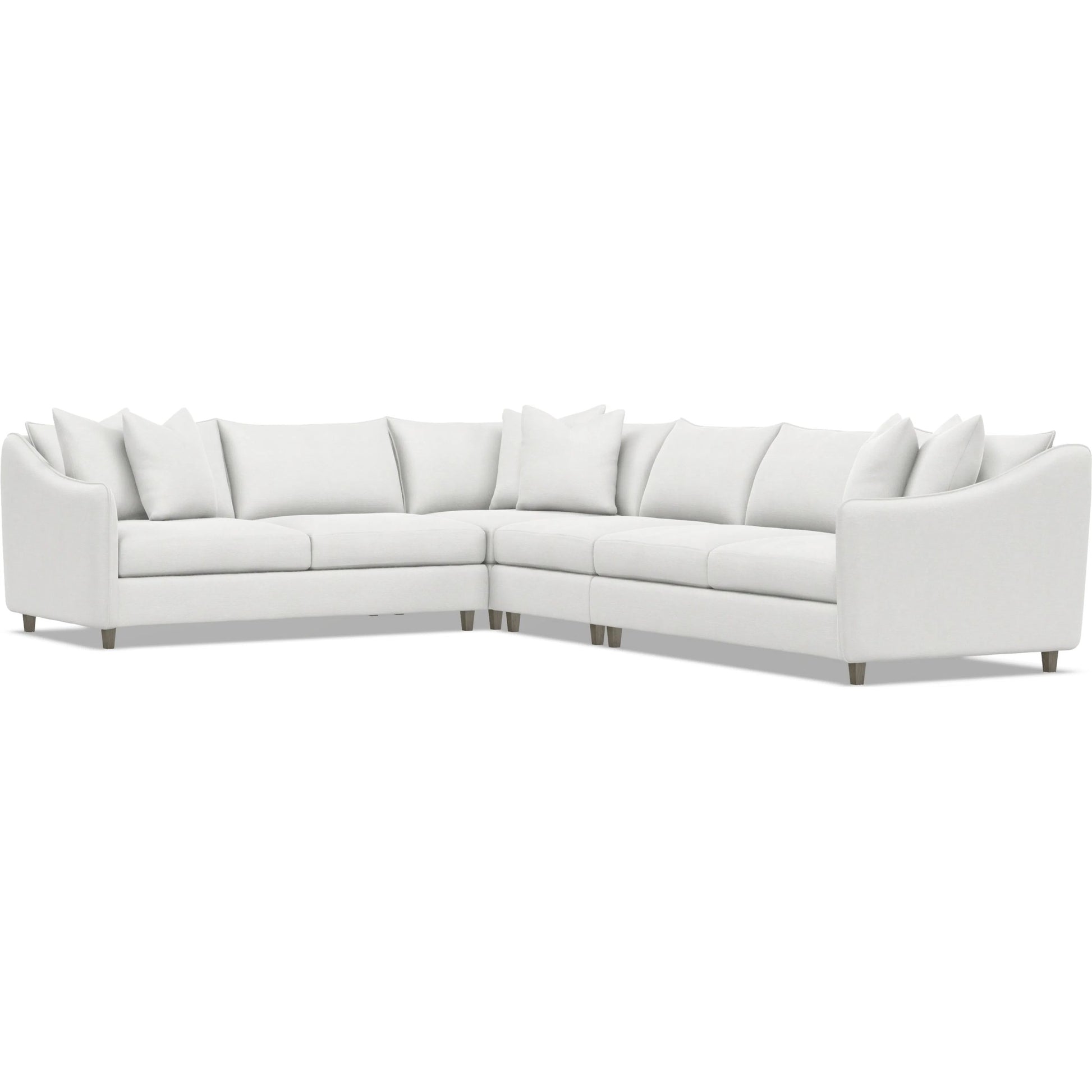 Joli 4-Piece Fabric Sectional by Bernhardt in wdf, 789 portobello. Made from unique in a unique style.