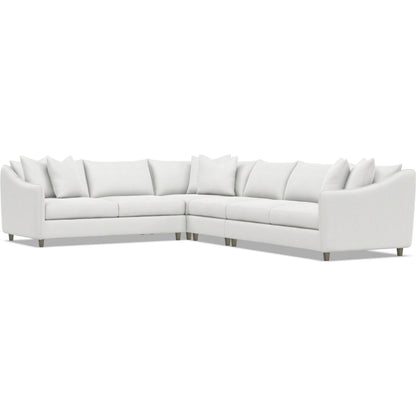 Joli 4-Piece Fabric Sectional by Bernhardt in wdf, 789 portobello. Made from unique in a unique style.