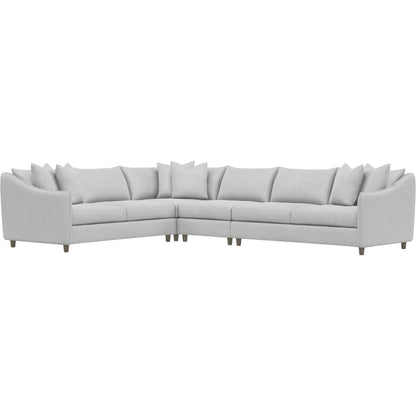 Joli 4-Piece Fabric Sectional by Bernhardt in wdf, 789 portobello. Made from unique in a unique style.