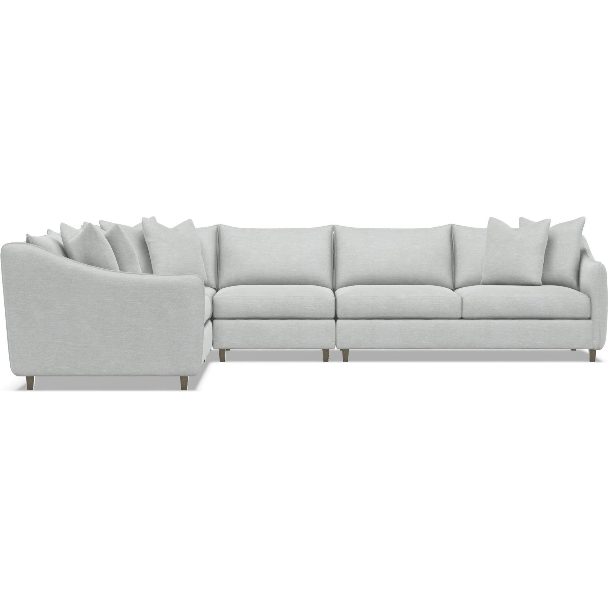 Joli 4-Piece Fabric Sectional by Bernhardt in wdf, 789 portobello. Made from unique in a unique style.
