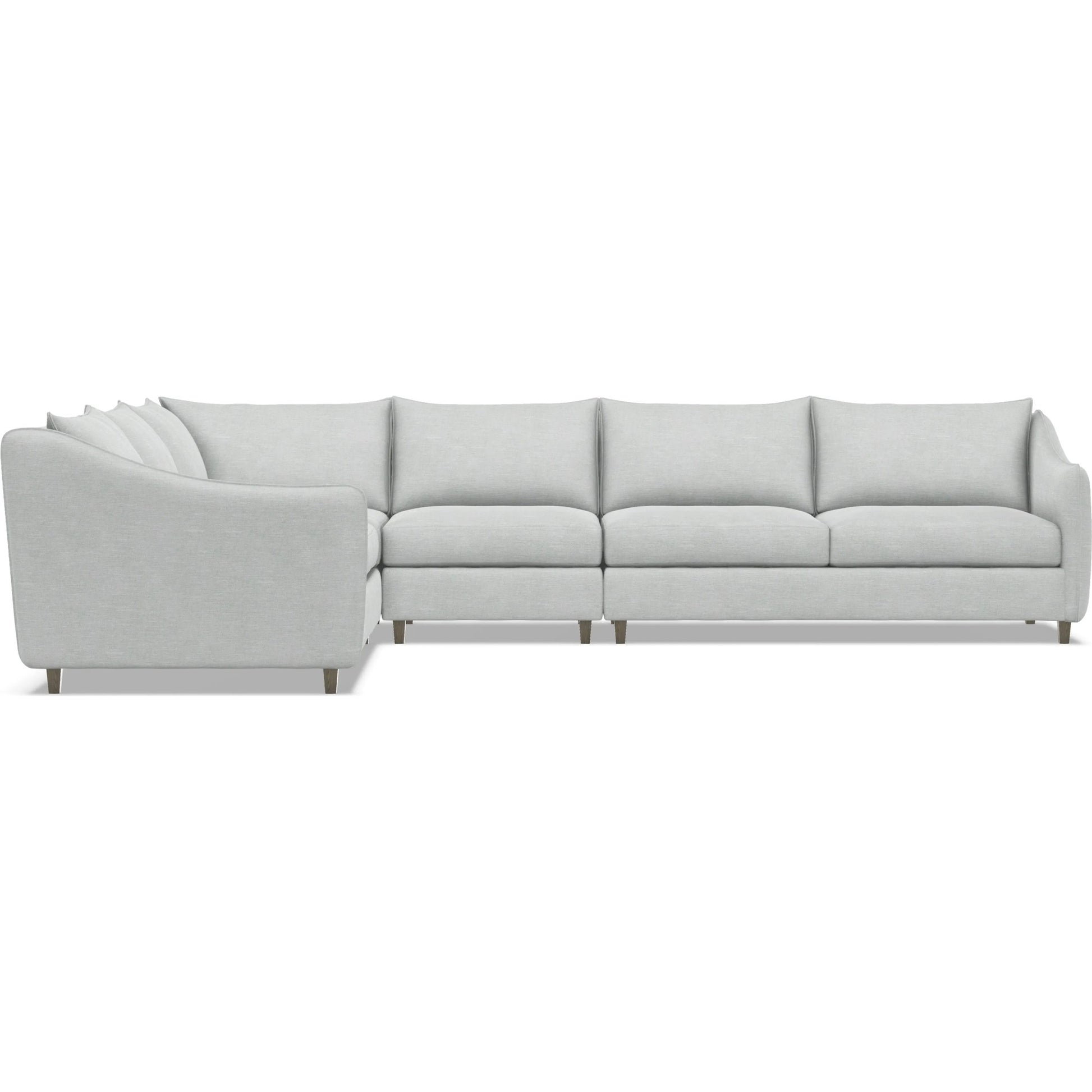 Joli 4-Piece Fabric Sectional by Bernhardt in wdf, 789 portobello. Made from unique in a unique style.