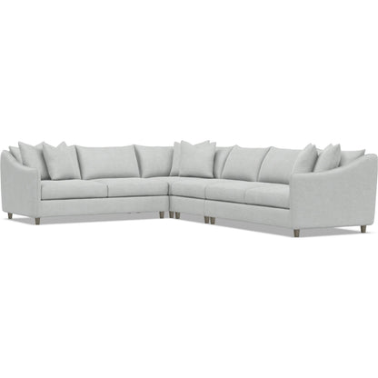 Joli 4-Piece Fabric Sectional by Bernhardt in wdf, 789 portobello. Made from unique in a unique style.