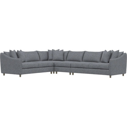 Joli 4-Piece Fabric Sectional by Bernhardt in wdf, 789 portobello. Made from unique in a unique style.