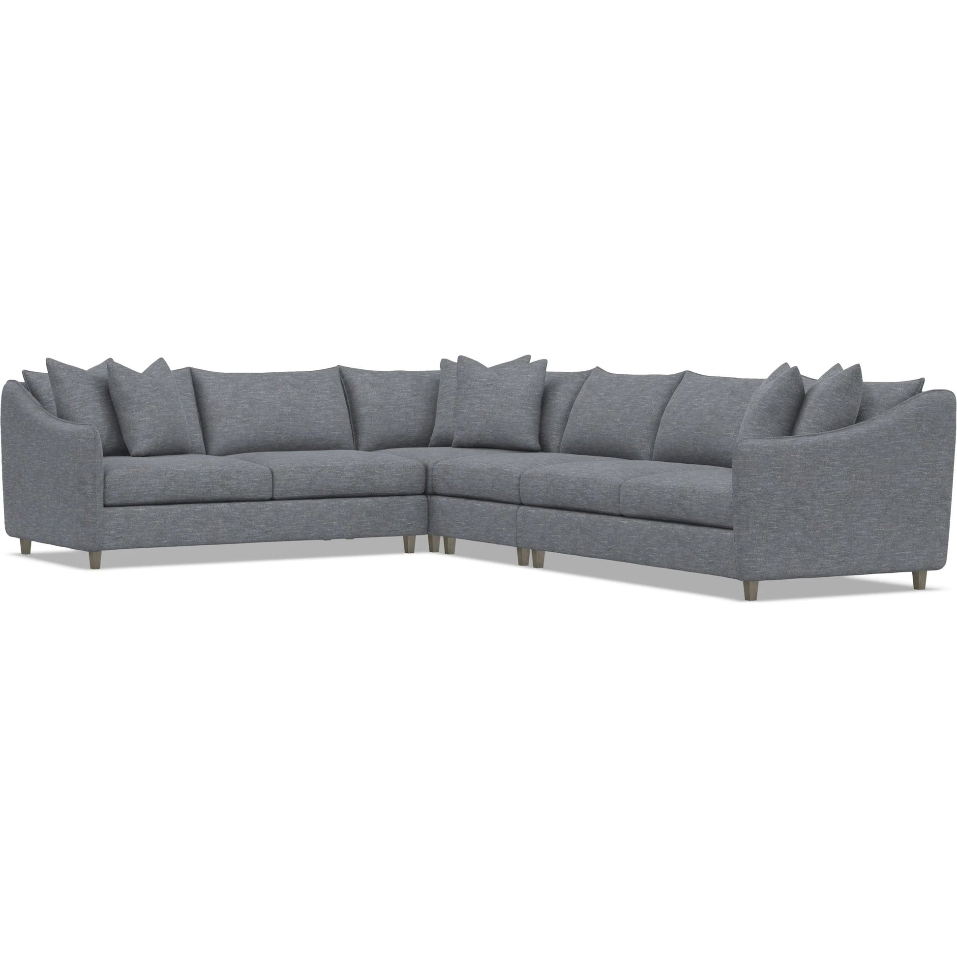 Joli 4-Piece Fabric Sectional by Bernhardt in wdf, 789 portobello. Made from unique in a unique style.