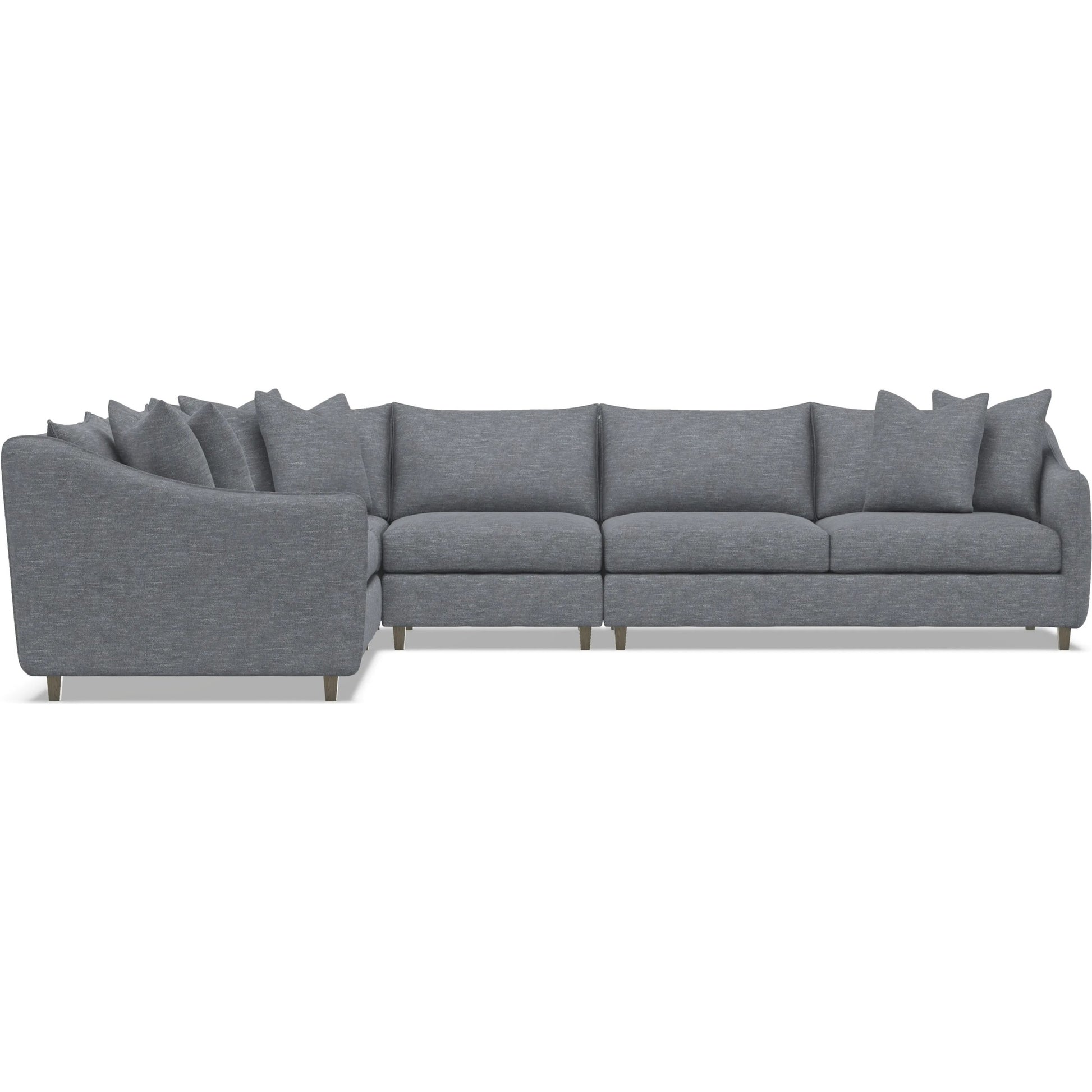 Joli 4-Piece Fabric Sectional by Bernhardt in wdf, 789 portobello. Made from unique in a unique style.