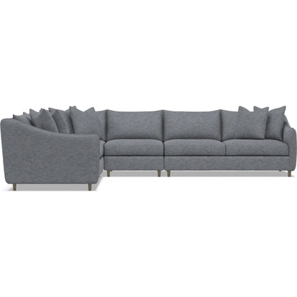 Joli 4-Piece Fabric Sectional by Bernhardt in wdf, 789 portobello. Made from unique in a unique style.