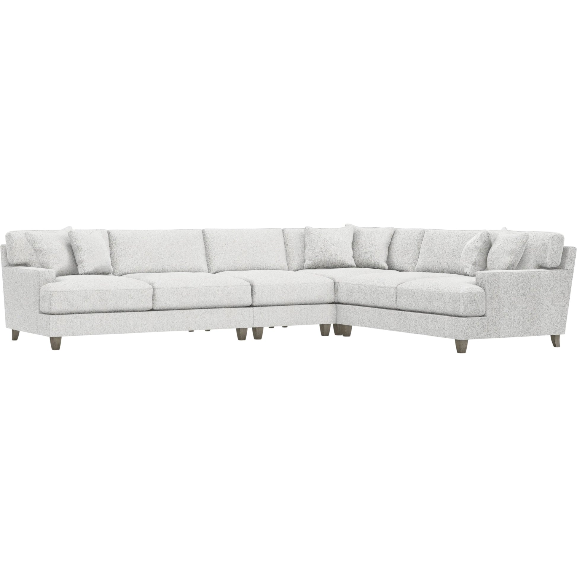 Mila 4-Piece Fabric Sectional by Bernhardt in wdf, 789 portobello. Made from unique in a unique style.