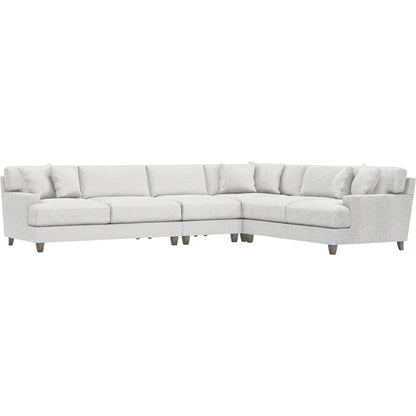 Mila 4-Piece Fabric Sectional by Bernhardt in wdf, 789 portobello. Made from unique in a unique style.