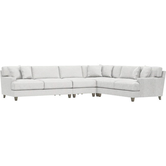 Mila 4-Piece Fabric Sectional by Bernhardt in wdf, 789 portobello. Made from unique in a unique style.
